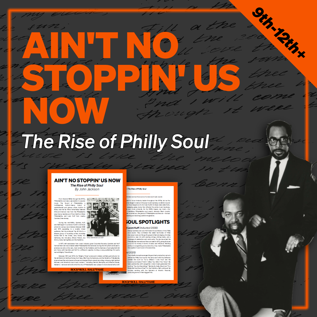Ain’t No Stoppin’ Us Now: The Rise of Philly Soul
