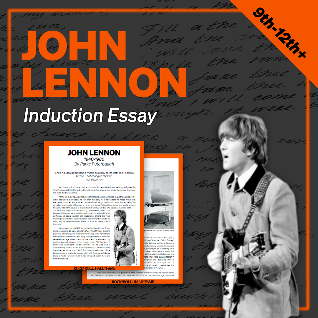 John Lennon’s Induction Essay