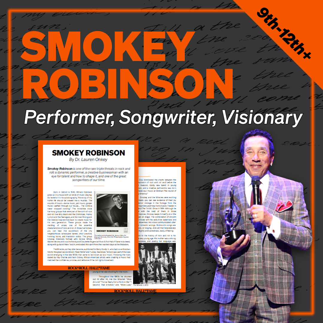 Smokey Robinson: Performer, Songwriter, Visionary