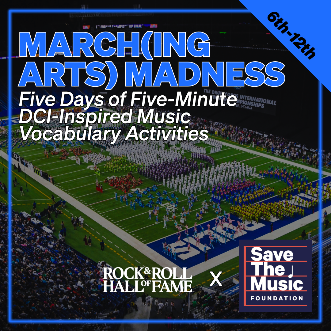 March(ing Arts) Madness: Five Days of Five-Minute, DCI-Inspired Music Vocabulary Activities